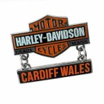 Trademark Bar & Shield Custom Pin Badge Cardiff Dealership Wales