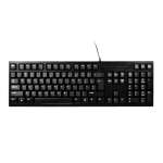 Port Connect Office Budegt Wired Keybaord-black