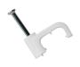 Cable Clip Flat 12MM White Cc F12 White