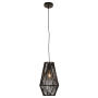 Eurolux Nova 200 Blk Pendant Black Woven Rope E27 1X60W