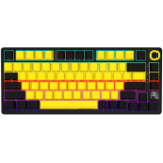 Lorgar KBP7075W Wireless 75% Mechanical Gaming Keyboard Pro Black yellow En Layout