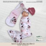 Wrap Set Swaddle Set Touch Of Gold Minnie Mouse Bright Wrap Set