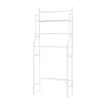 Toilet Storage Metal Racks Bath Towel Rail Rack Home Shelf - White