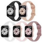 Kotex 5 Pack-soft Silicone Ladies Bands Compatible With Apple Iwatch 38 40 41 Mm