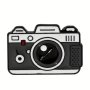 Cartoon Camera Brooch Pin Dropping Oil Paint Badge Clothings Decoration Gift Cute Backpack/ Jeans/ Hat Pin Metal Badge