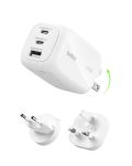 Belkin 3-PORT Usb-c Plug 100W Gan Wall Charger With 2X Usb-c & 1 Usb-a Ports Plug Tips Included For Eu uk us Fast Charging For M