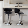 Adjustable Bar Chair With Footrest - Grey