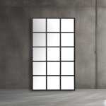 Dutch Window Resin Mirror Black White Natural Teal - Teal