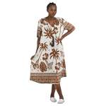 Butterfly Palm Dress - Chocolate Free