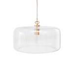 Icom Icon Glass Drum Pendant Light