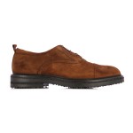 Suede Cap Toe Derby Shoes -bruciato
