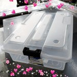 26L Clear Addis Under Bed Box