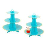 Mrpapa Cupcake Stands 2 Pack Cup Cake Stand Cupcake Display Dessert Tray Round Cardboard Cupcake Stand For 24 Cupcakes Perfect F