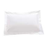 200 Thread Count Oxford Cotton Rich Percale Pillowcase White - Continental Single 80X80CM