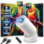 MINI Projector With Wifi 6 And Bluetooth 4K 1080P Support Portable Projector 180 Rotatable 200'' Screen Movie Projector Auto Keystone Compatible Fo