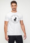 Polo Chris Type Printed Short Sleeve Tee - White