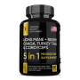 Lions Mane + Reishi Chaga Turkey Tail & Cordyceps Mushroom Supplement