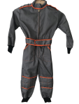 4-5 Years Kids Race Suit - Grey orange