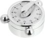 Mechanical Kitchen Timer Silver Rotate Household Countdown Cooking