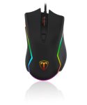 T-dagger Second Lieutenant 8000DPI 10 BUTTON|180CM Cable|ergo-design|rgb Backlit Gaming Mouse – Black