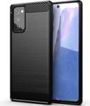 Galaxy Note 20 Shockproof Carbon Fiber Design Cover - Black