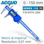 Dig. Caliper 150MM 0.02MM Acc. Ceram. Jaws S steel 0.01MM Res.