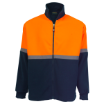 Quarry Fleece Mi-qua Navy-safety-orange XS