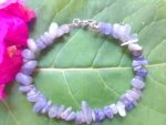 Iolite Chip Stone Bracelet Water Sapphire