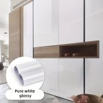 Peel & Stick Pvc Wallpaper - Self-adhesive Removable Contact Paper In Black White Gray Perfect For Kitchen Bedroom Living Room D
