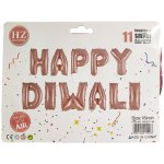 Happy Diwali Rose Gold Balloon
