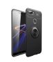 Magnetic Kickstand Rubber Ring Case For Honor 10 Lite Black