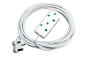 Extension Cord 10A 1MM White Side By Side 5M