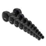 Alphastate Vinyl Dumbbell Set 2 X 1-10KG + Pyramid Rack
