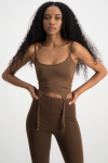 Gabby Strappy Tank Top - Pinecone - XS