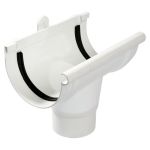 Pvc Gutter Half-round Outlet Round Livestainable