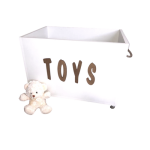 Toy Box On Wheels With Toys Wooden Lettering