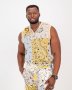 Bandana Print Basket Ball Top - L
