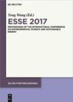 Esse 2017 - Proceedings Of The International Conference On Environmental Science And Sustainable Energy Ed.by Zhaoyang Dong Hard