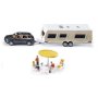 1:55 Porsche Cayenne With Caravan And Accessories