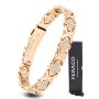 Feraco Pure Copper Bracelets For Women Ultra Strength Magnetic Bracelet With 3800 Gauss Magnets & Sparkling Zirconia Adjustable Infinite Clover Jew
