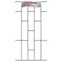 Burglar Bar 530X1000MM Brick White Xpanda