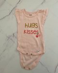 Gerbers Pink Hugs And Kisses Baby Grow 0 3M
