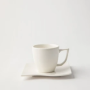 Galateo - Square Espresso Cup & Saucer Set Of 4