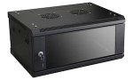 4U 400MM Solid Wall Box Black