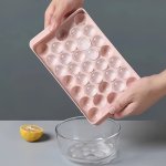 1PC Ice Cube Mold Plastic Ice Cube Tray Ball Shape Ice Mold Multifunctional Household Chocolate Mold Ice Cube Trays For Freezer