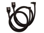Corsair Premium Sleeved Sata 6GBPS 60CM 90 Connector Cable ? Black