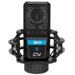 Hybrid C4 Studio Condenser Microphone W MIC Holder & Windshield