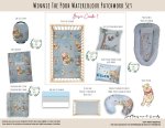 Cot Duvet Bedding Winnie The Pooh Watercolour Patchwork Set