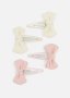 Shimmer Bow Snapper Hair Clips 4 Piece