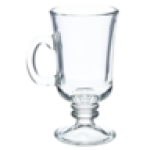 Clear Latte Glass Mug 236ML
